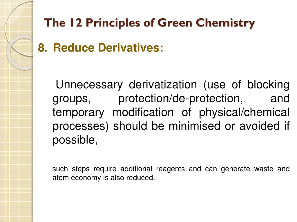 the 12 principles of green chemistry 7