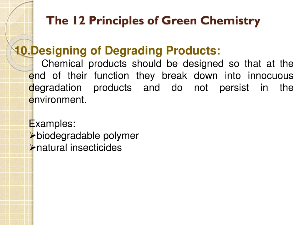 the 12 principles of green chemistry 9