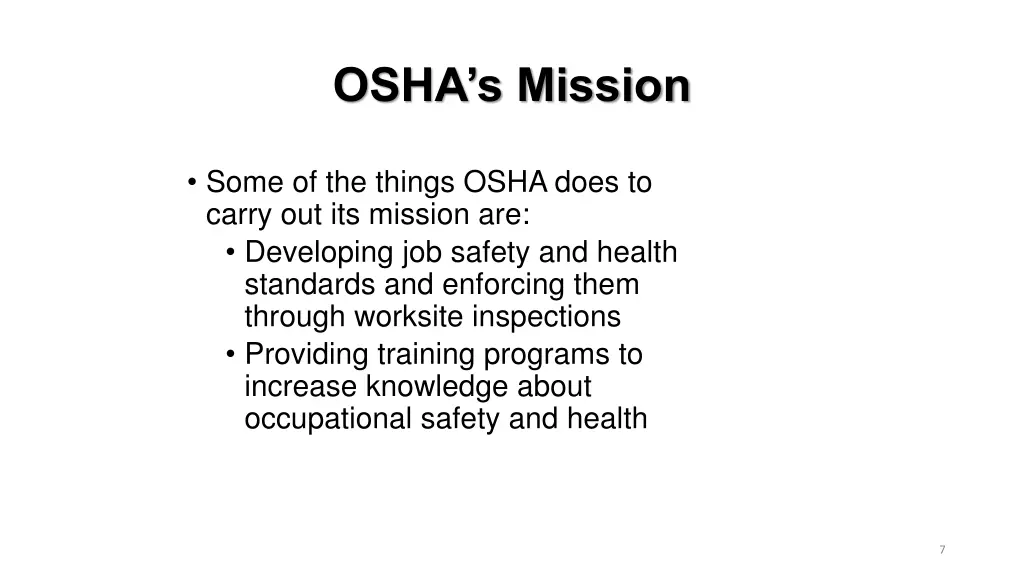 osha s mission 1