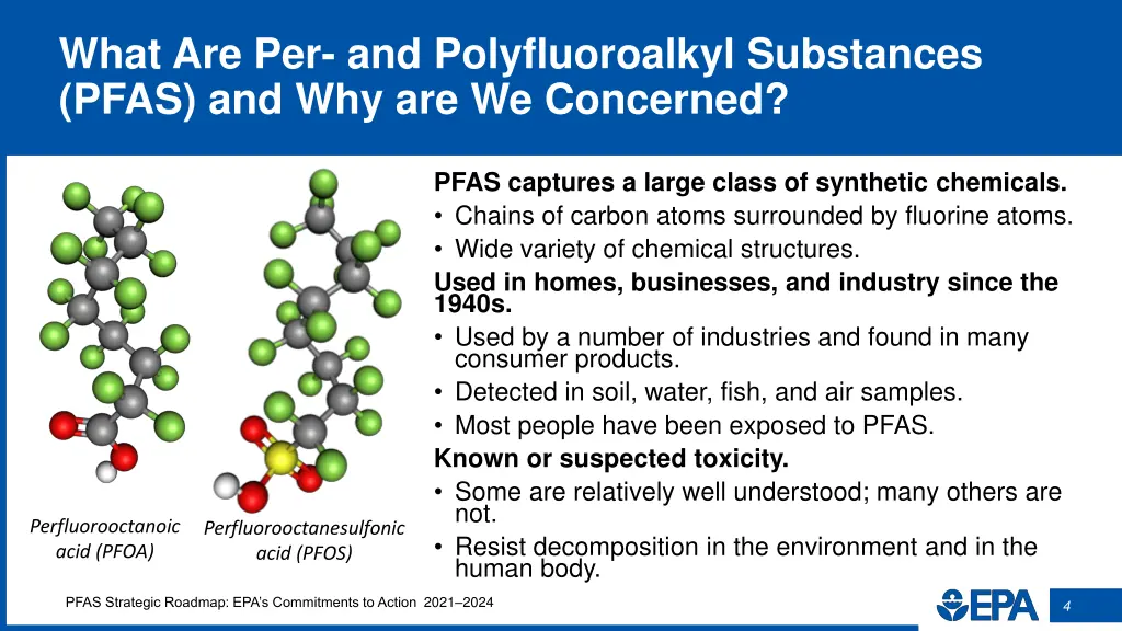 what are per and polyfluoroalkyl substances pfas