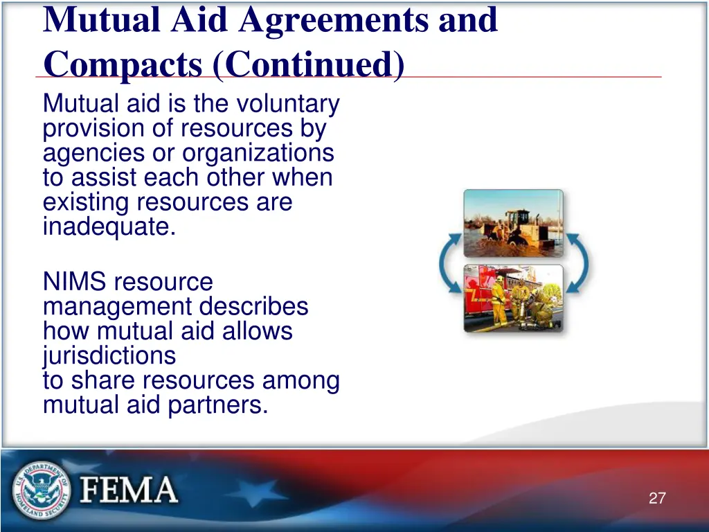 mutual aid agreements and compacts continued