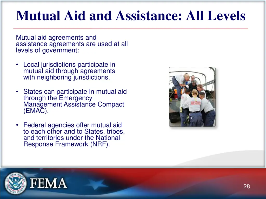 mutual aid and assistance all levels