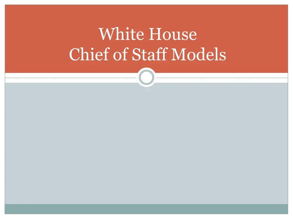 white house chief of staff models