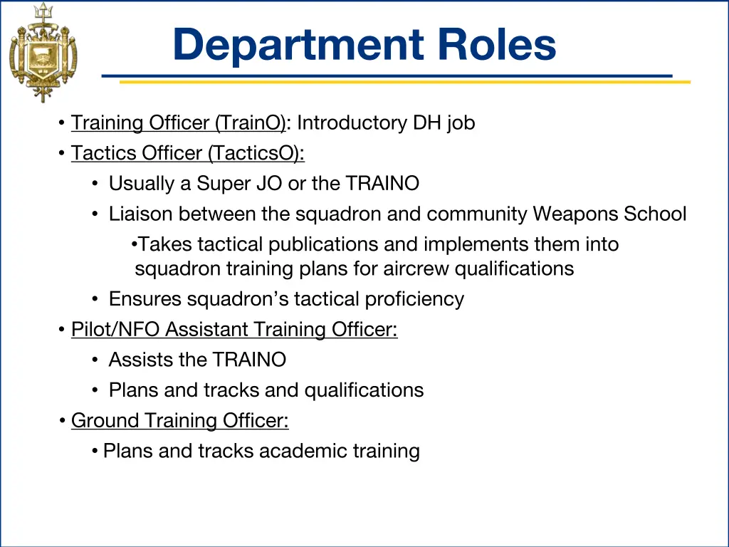 department roles 2