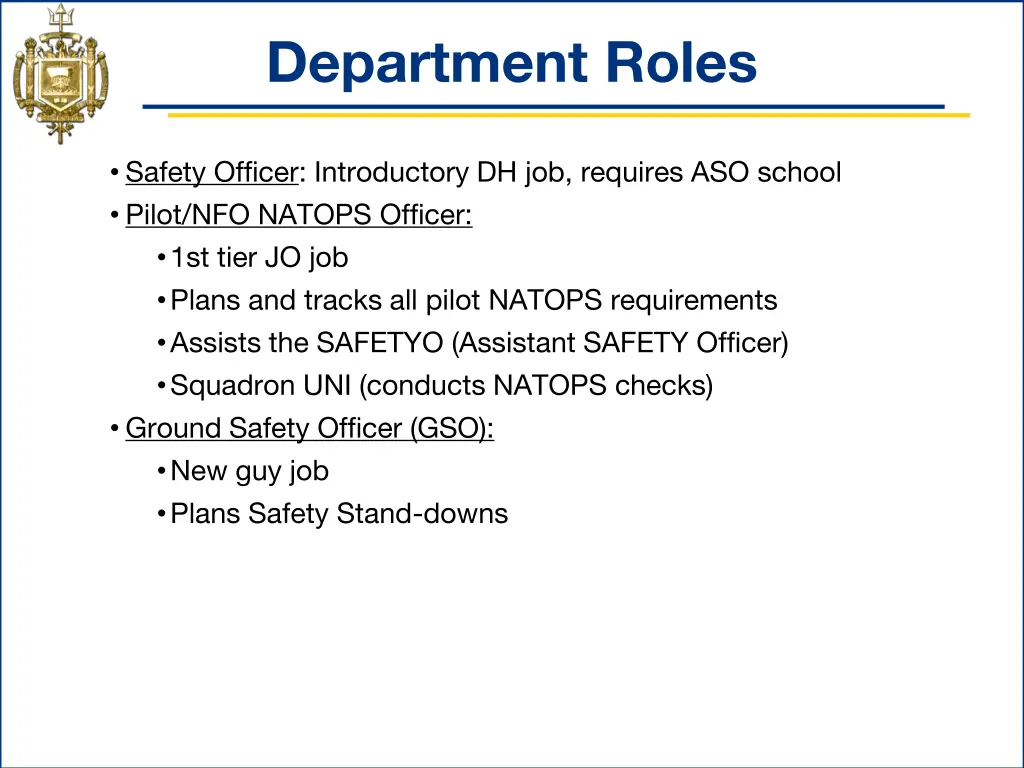 department roles 4