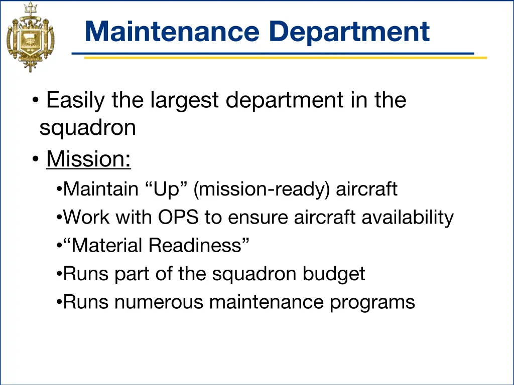 maintenance department 2