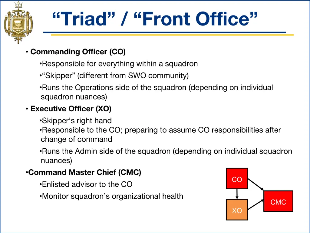 triad front office