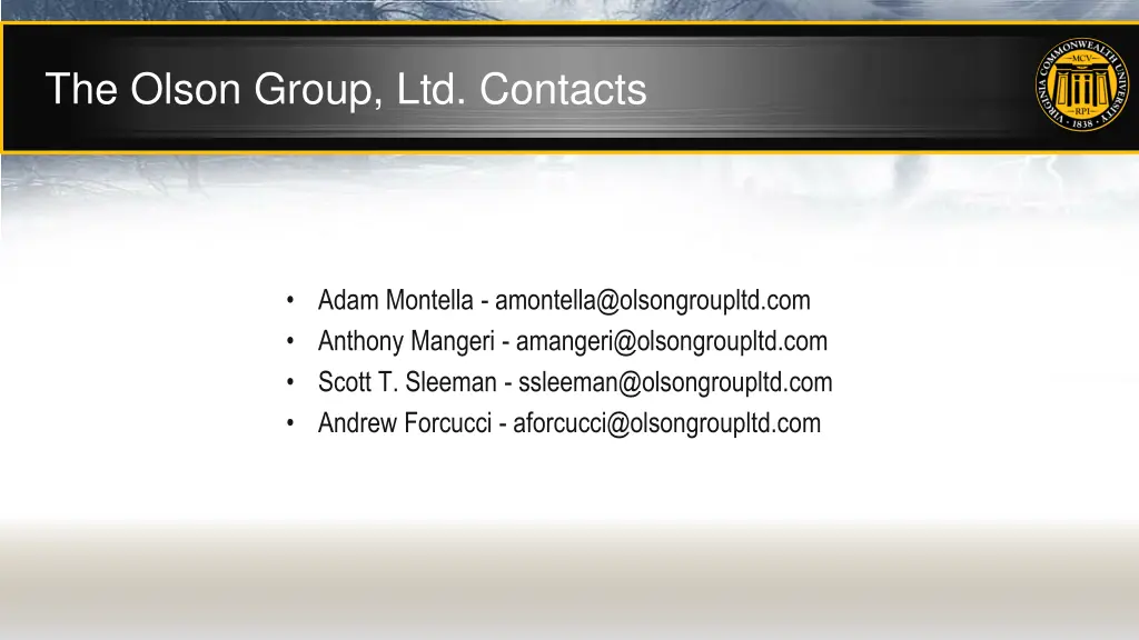 the olson group ltd contacts