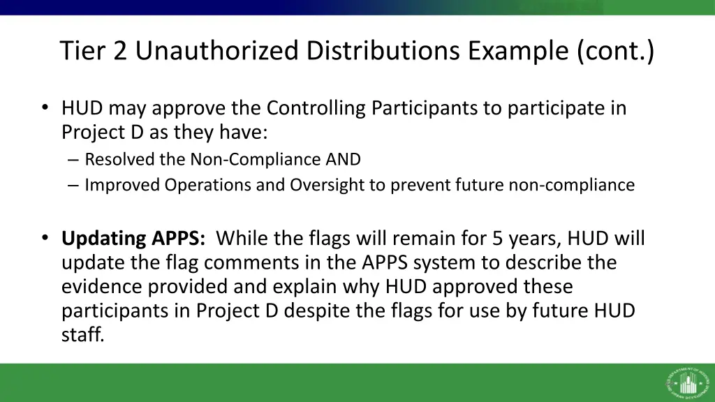 tier 2 unauthorized distributions example cont 1