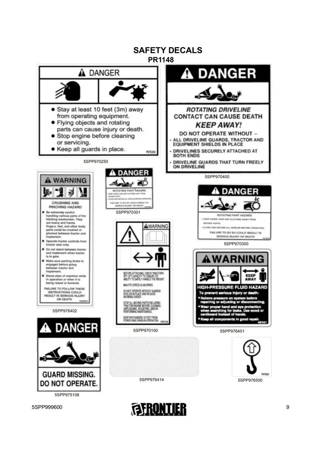 safety decals pr1148 1