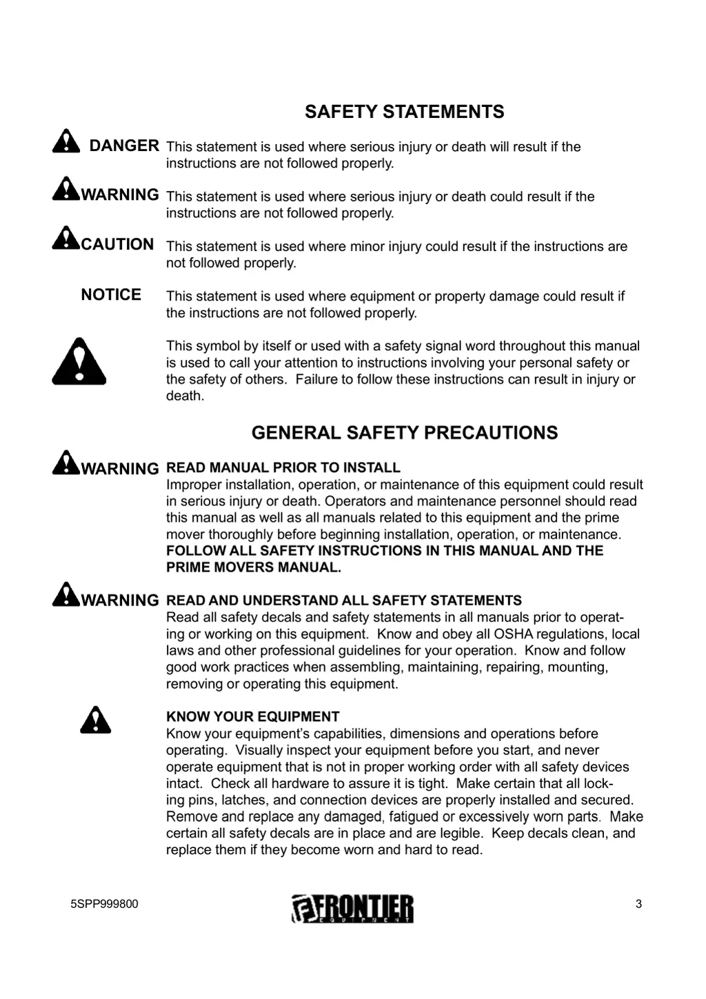 safety statements