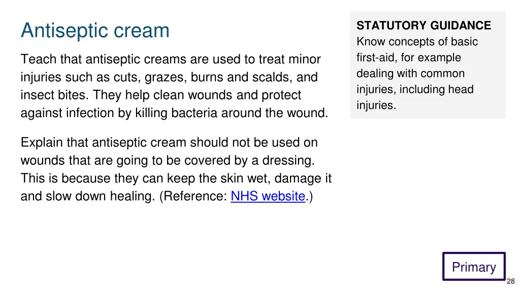 antiseptic cream