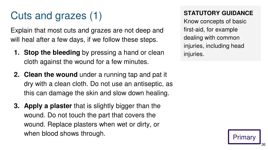 cuts and grazes 1