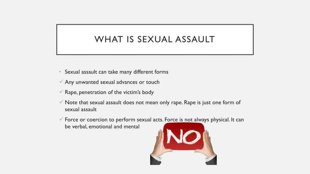 what is sexual assault