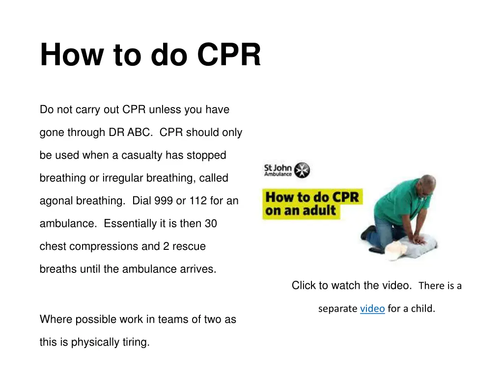 how to do cpr