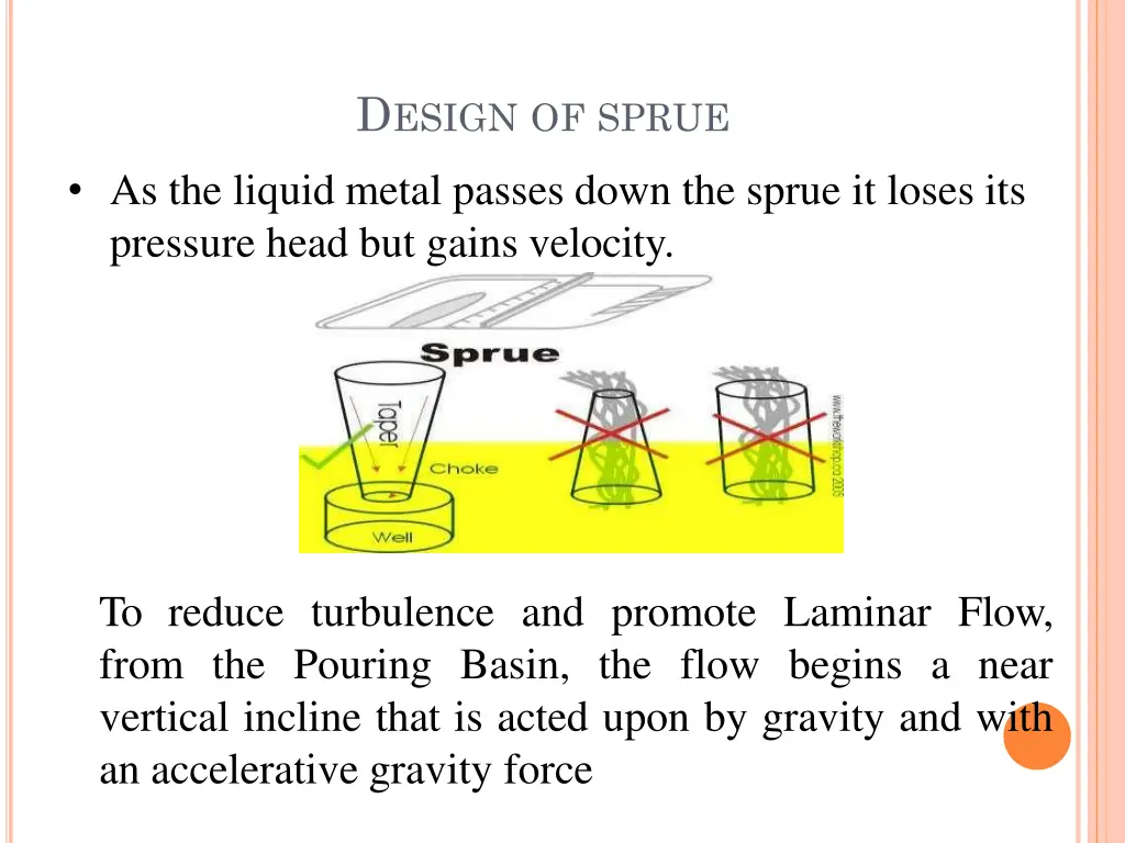 d esign of sprue