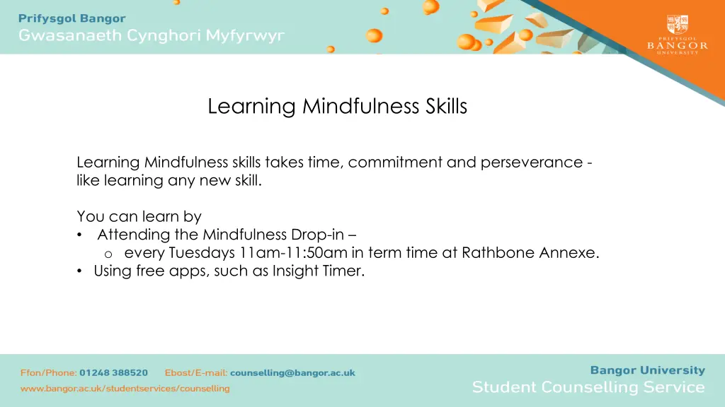 learning mindfulness skills