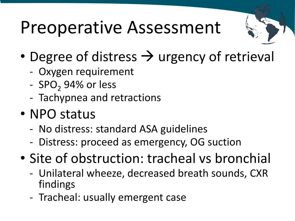 preoperative assessment