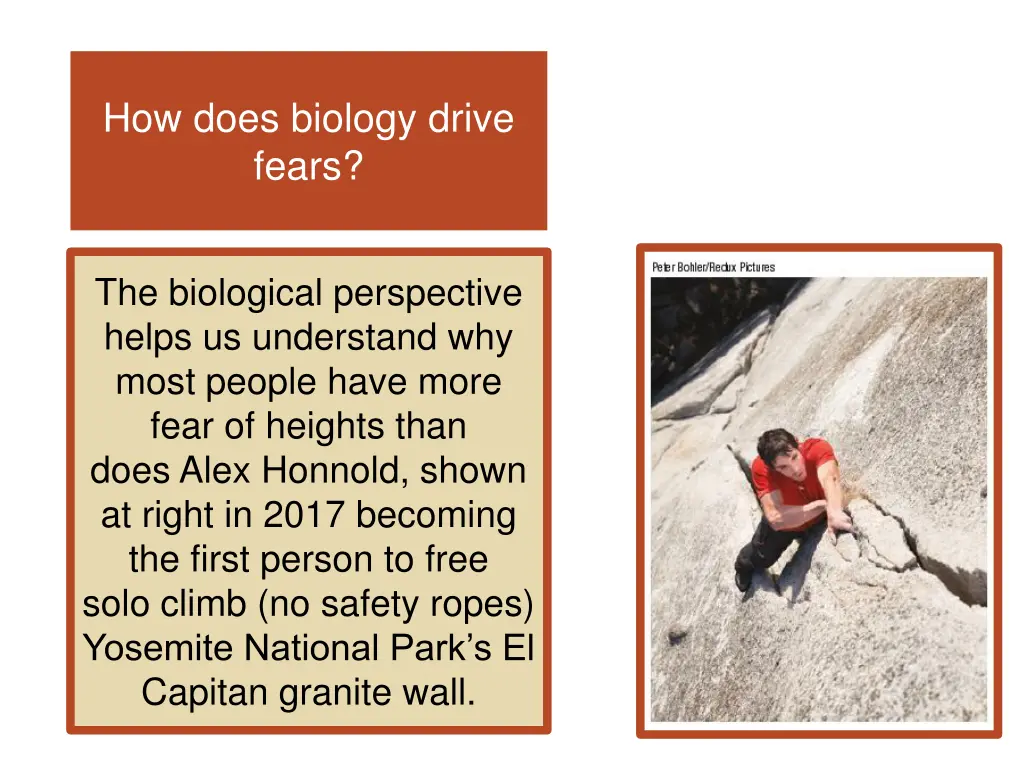 how does biology drive fears