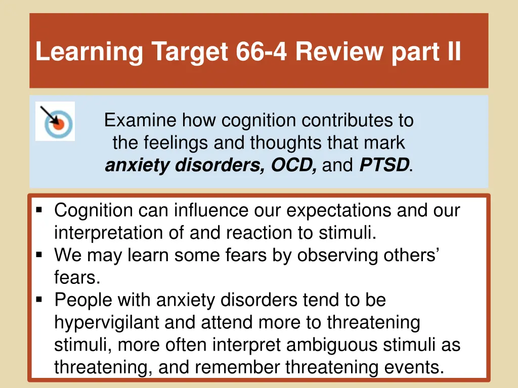 learning target 66 4 review part ii