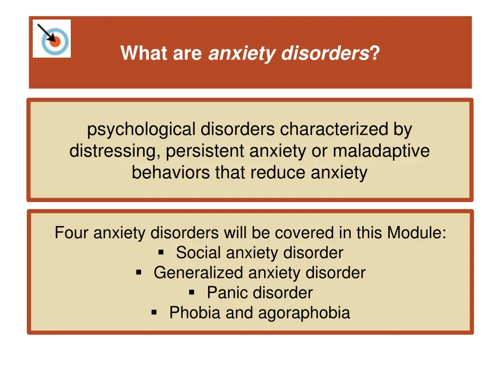 what are anxiety disorders