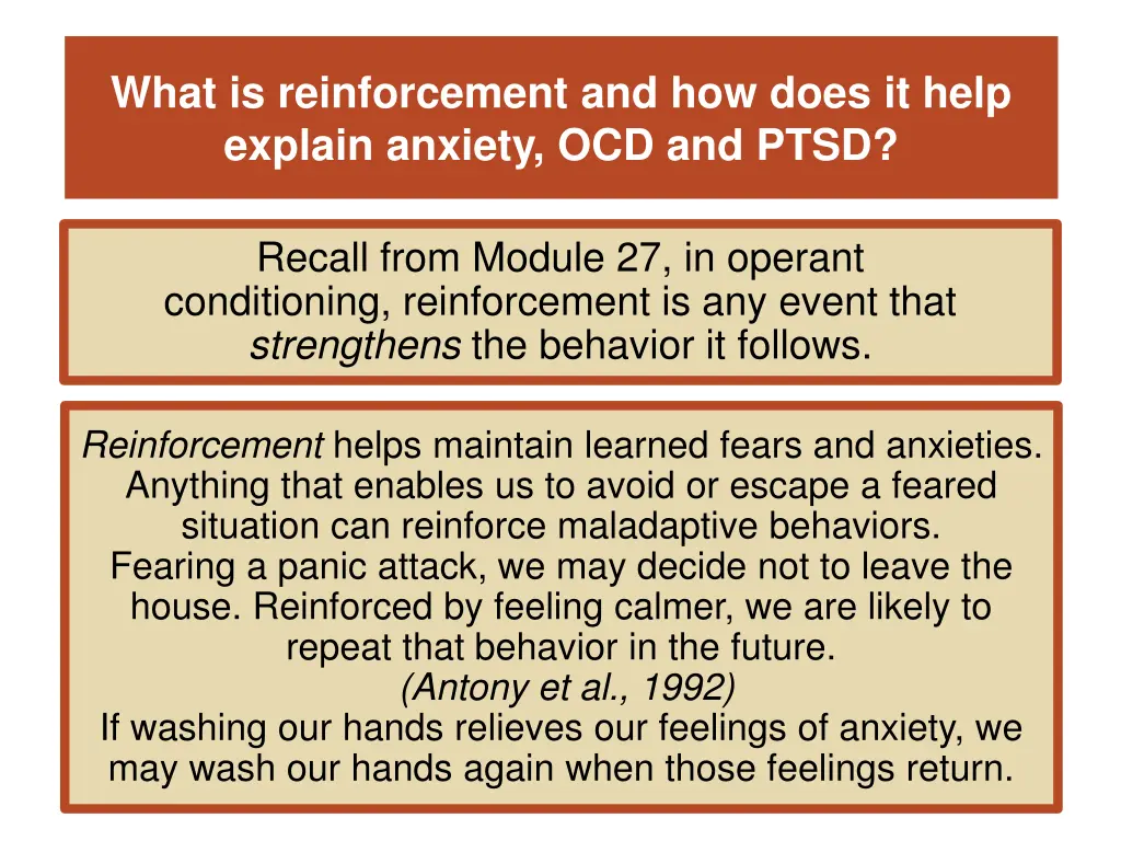 what is reinforcement and how does it help