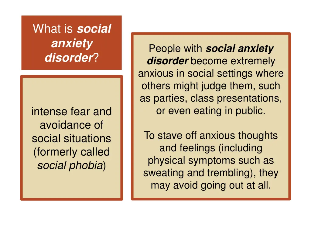 what is social anxiety disorder