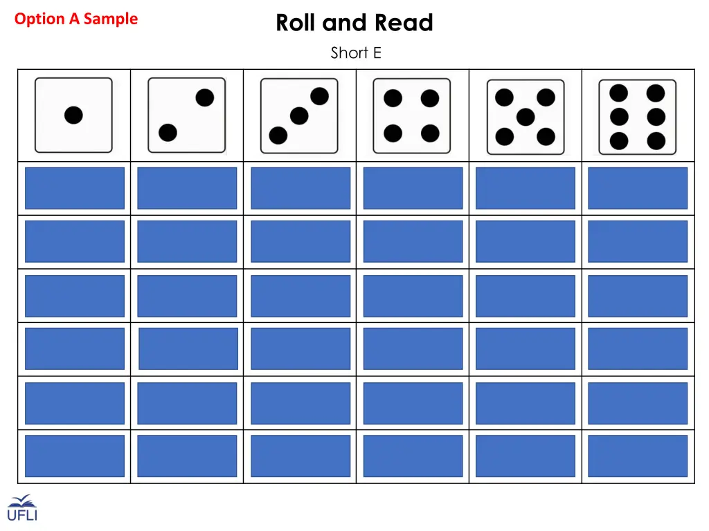 roll and read short e