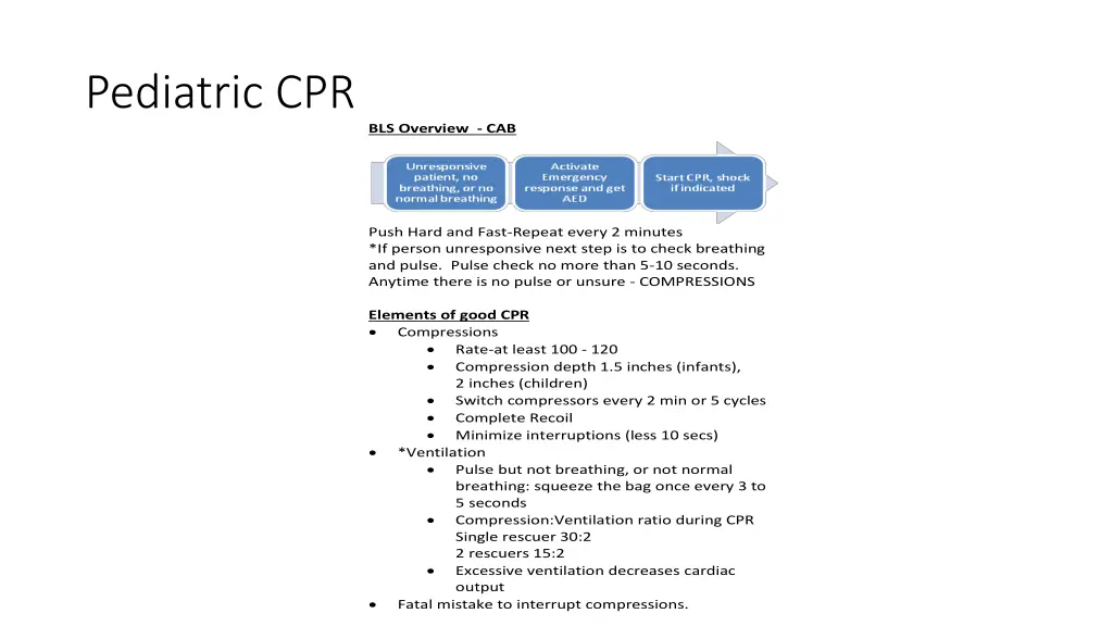 pediatric cpr