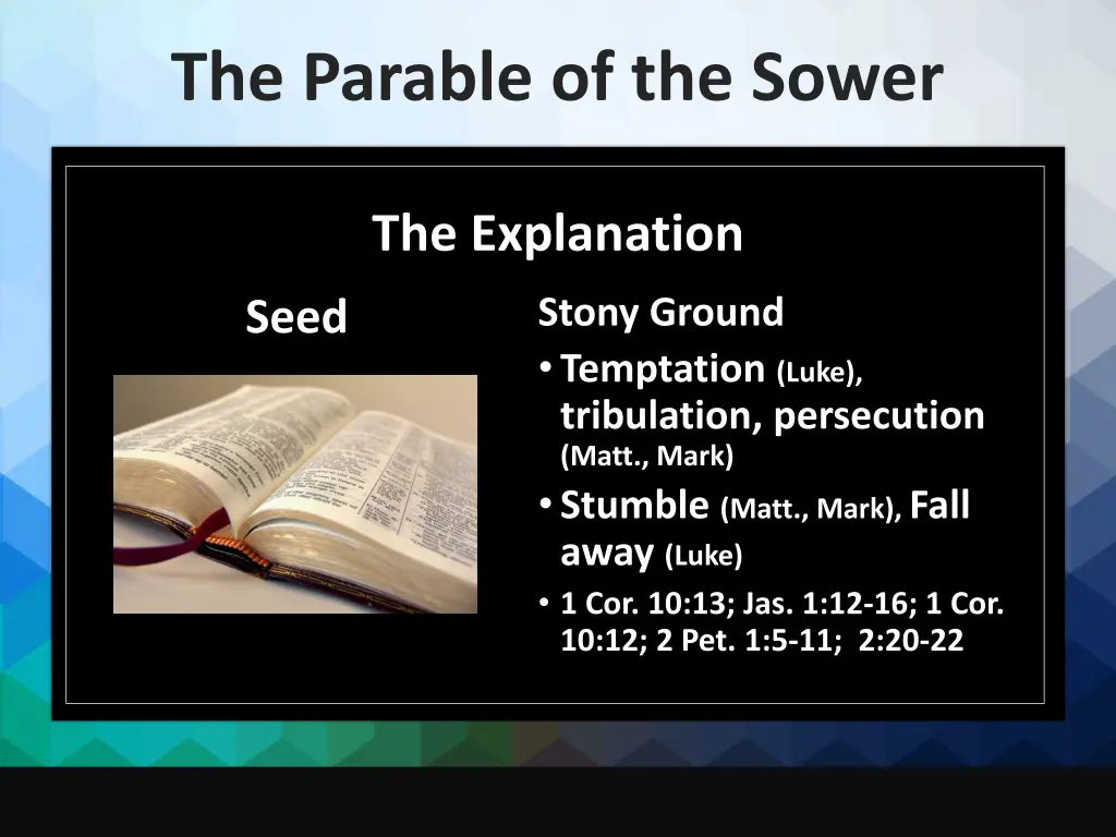 the parable of the sower 10