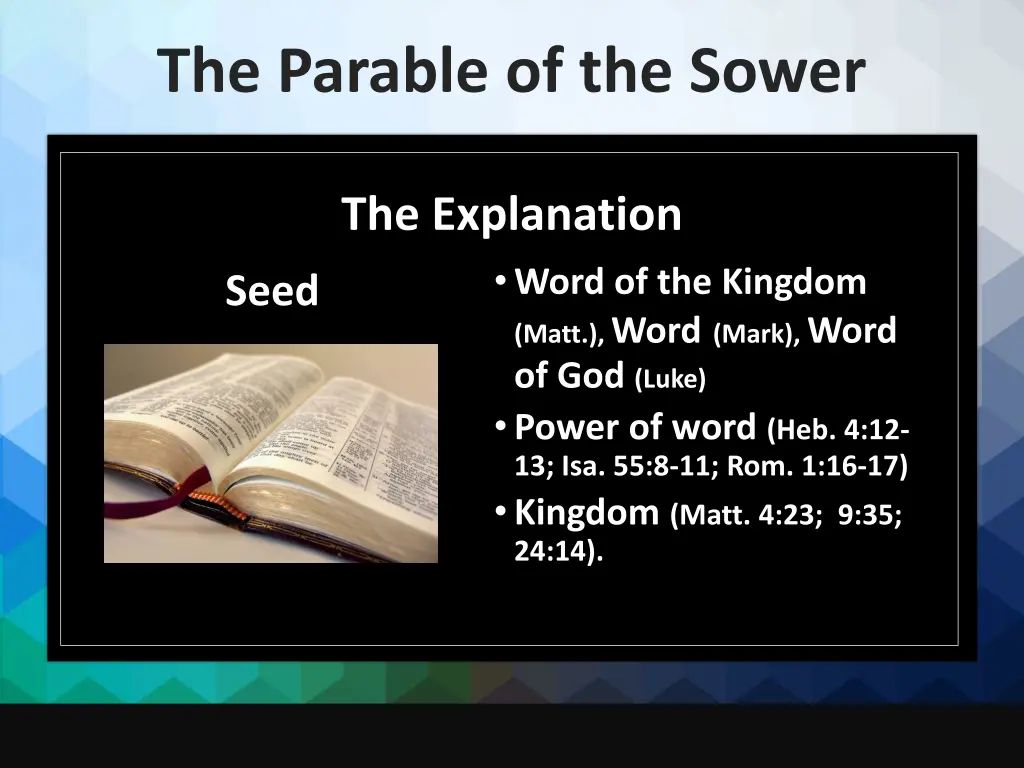 the parable of the sower 5