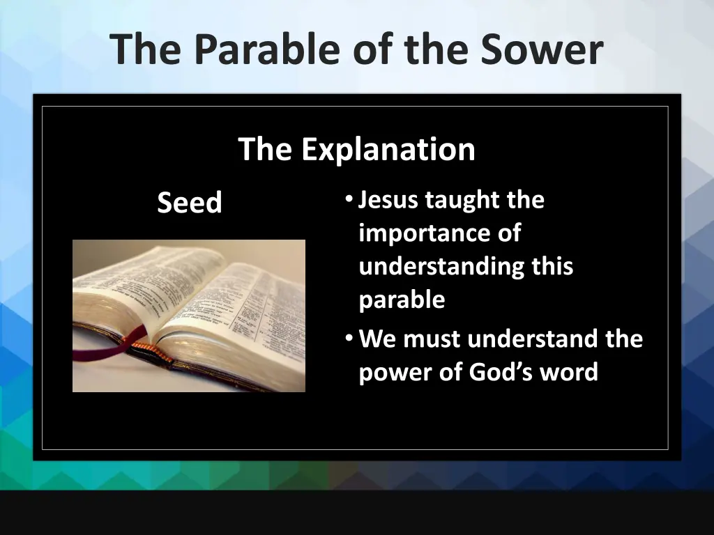 the parable of the sower 6