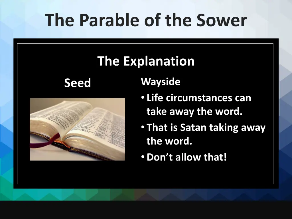 the parable of the sower 8