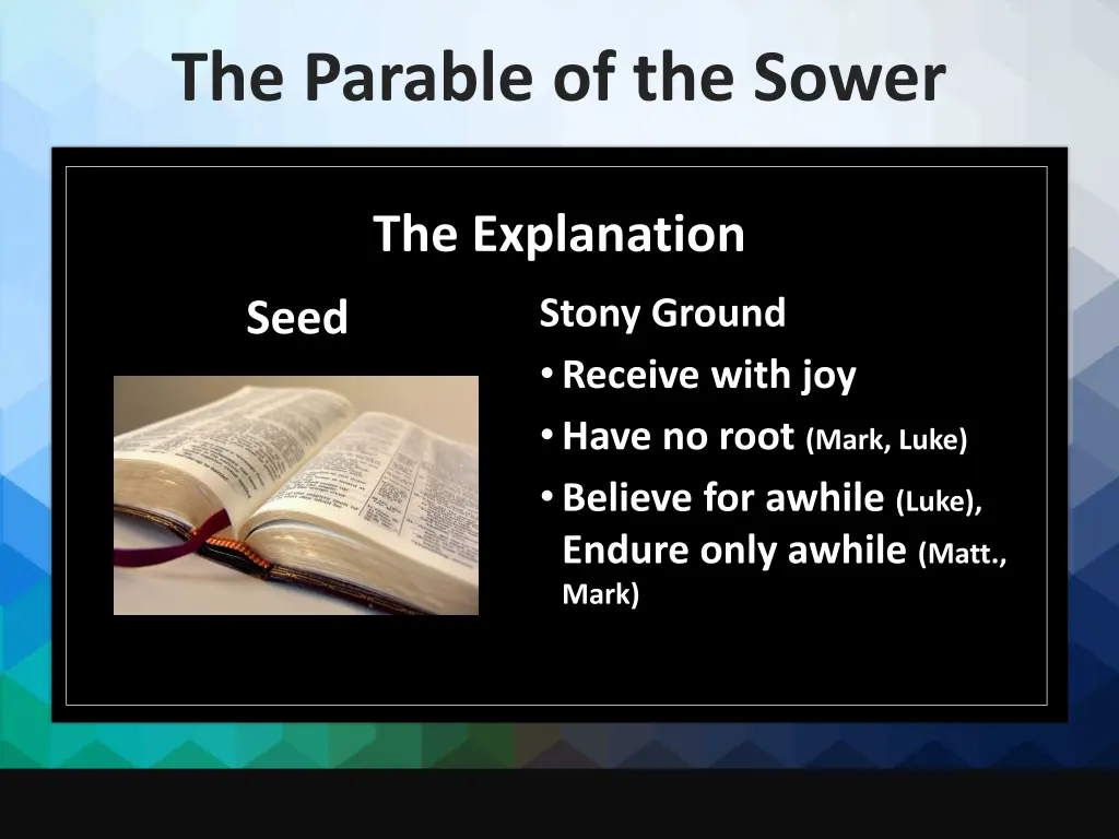 the parable of the sower 9