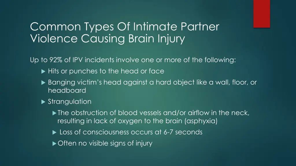 common types of intimate partner violence causing