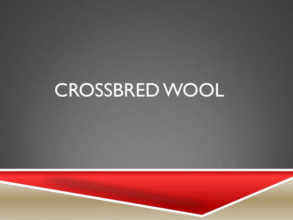 crossbred wool