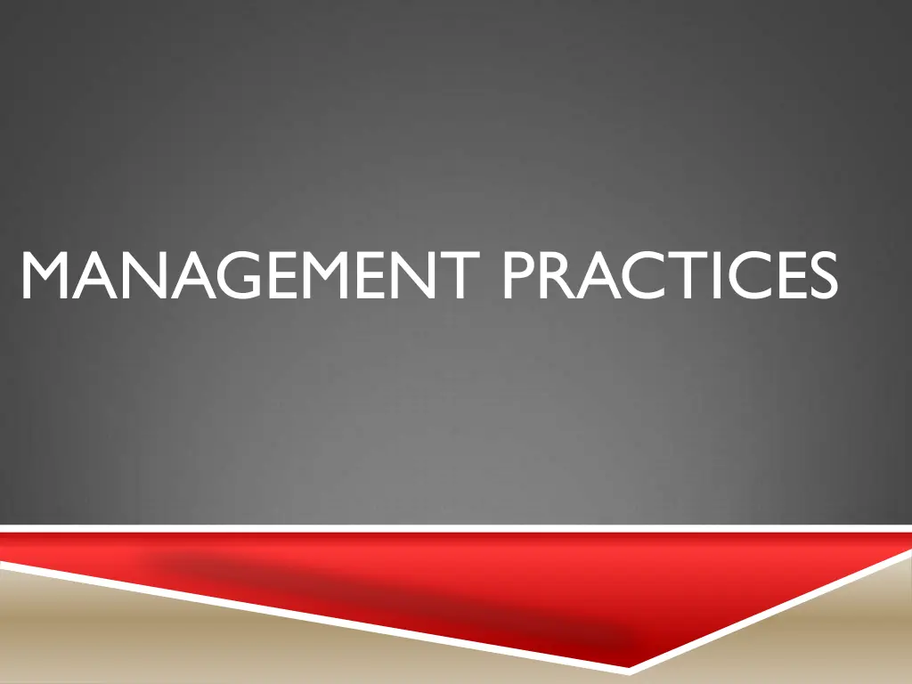 management practices