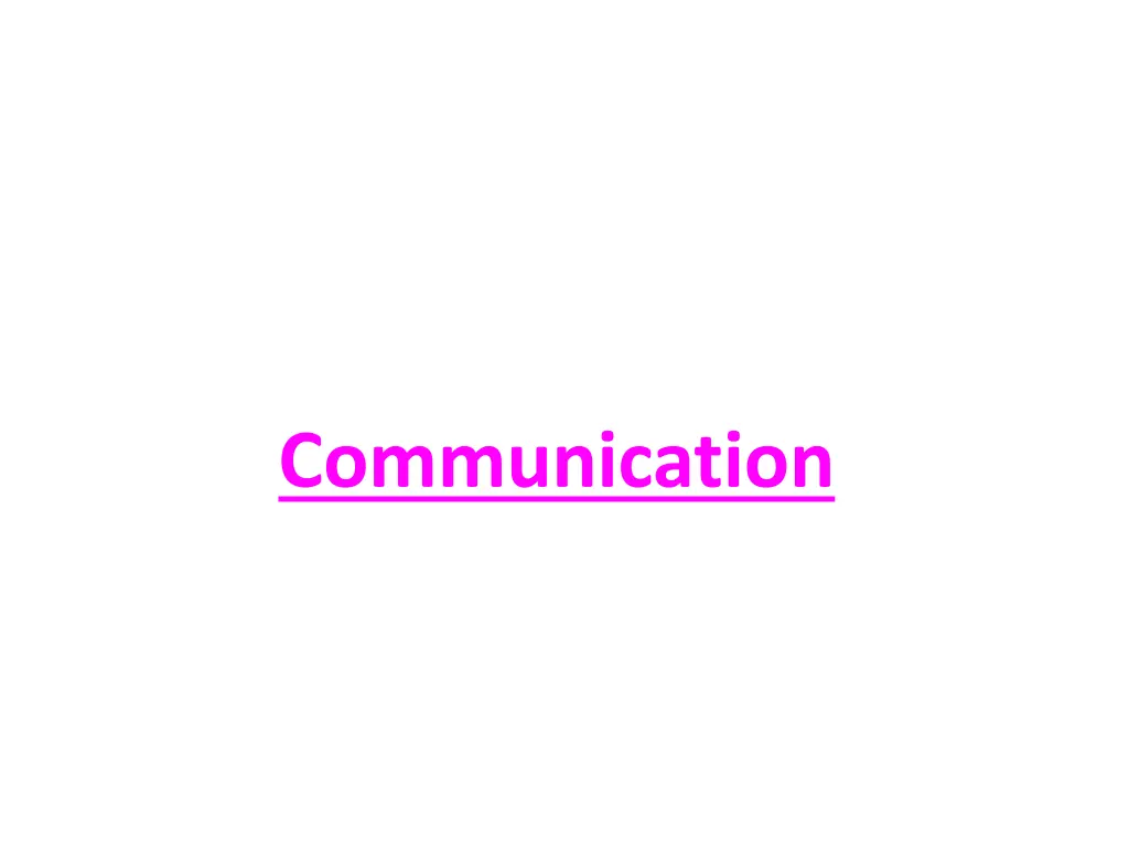 communication 1