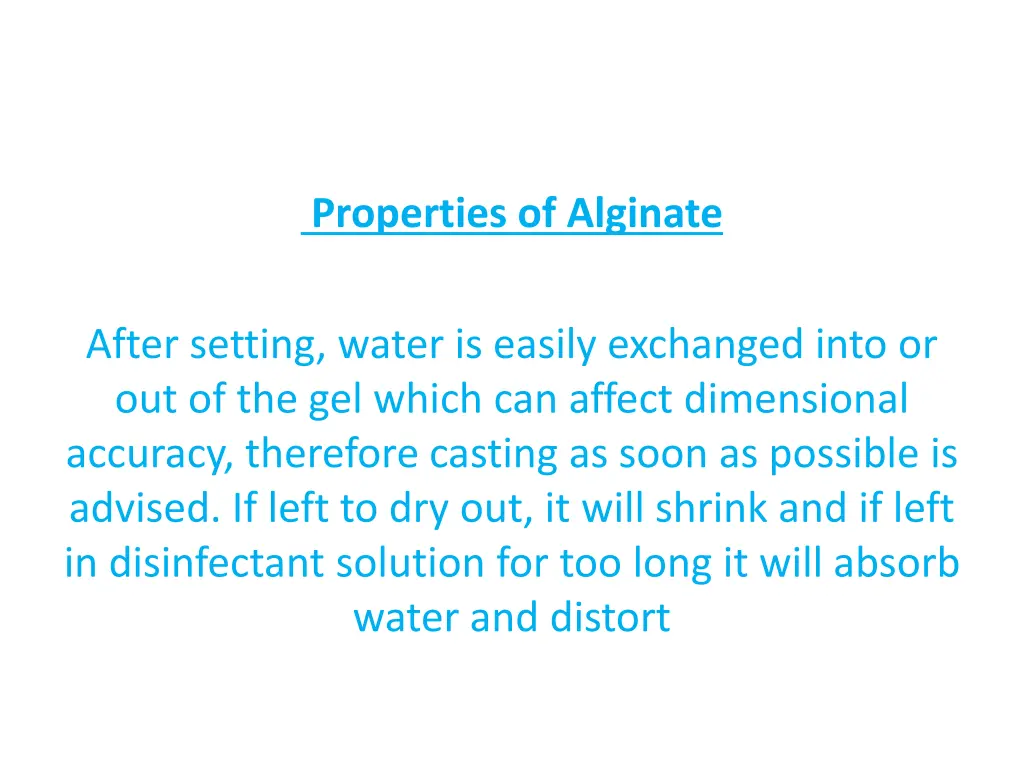 properties of alginate