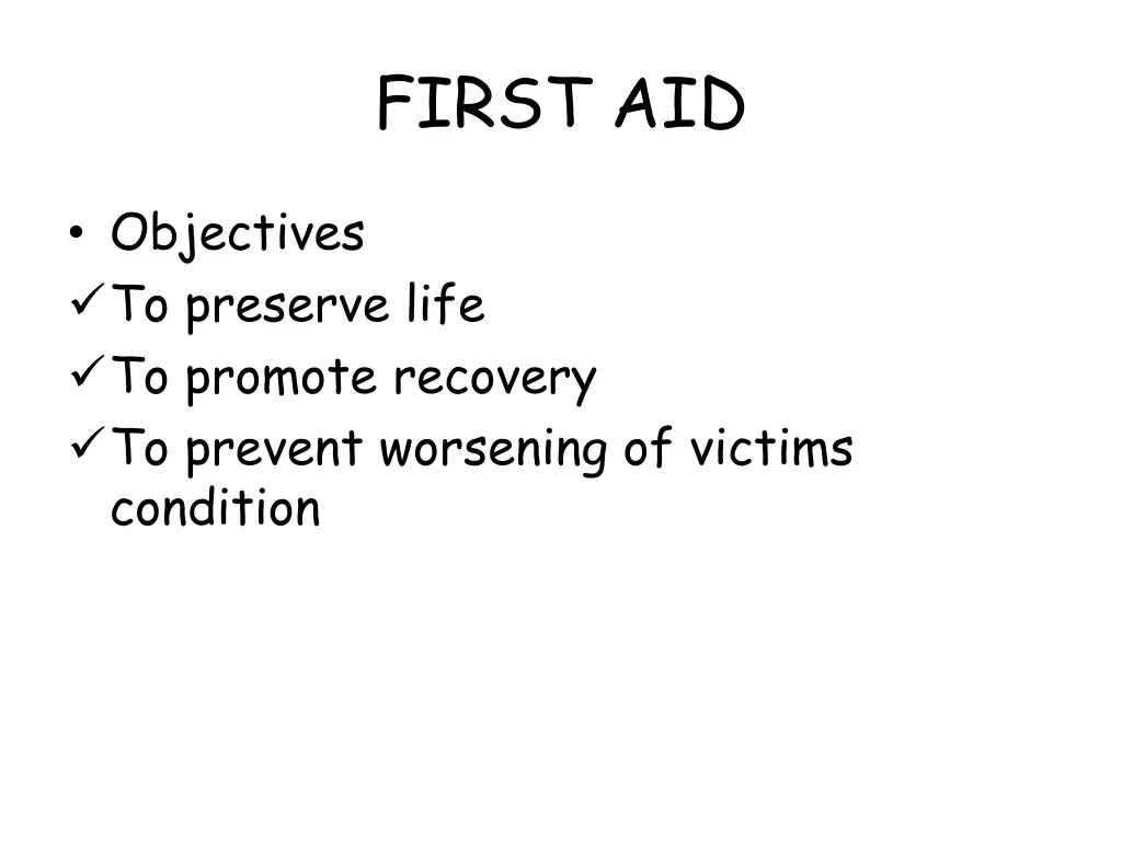 first aid 1