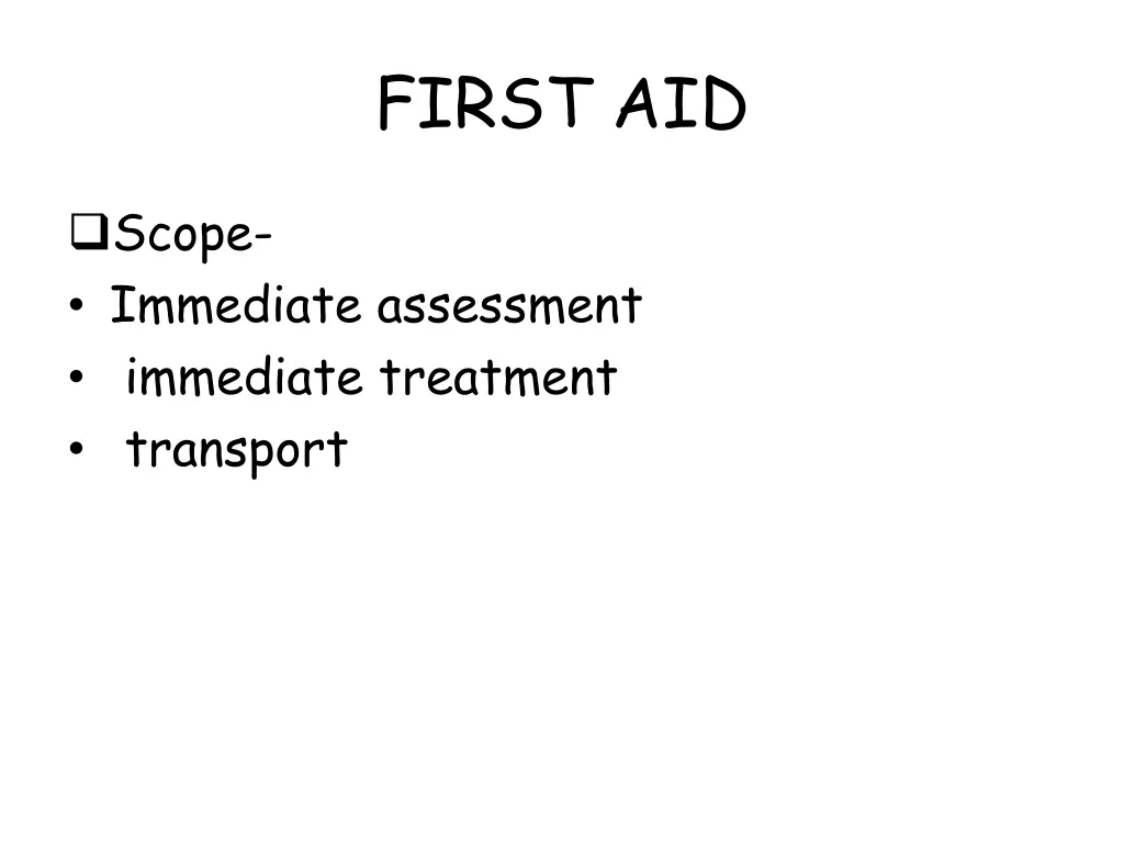 first aid 2