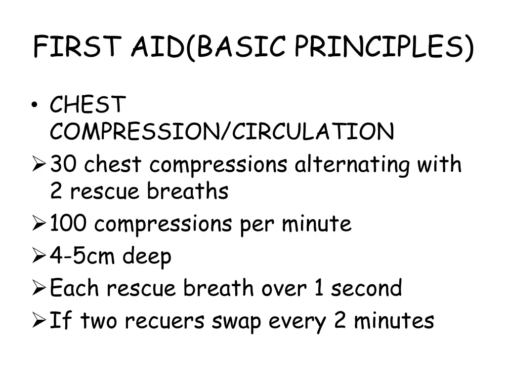 first aid basic principles 12