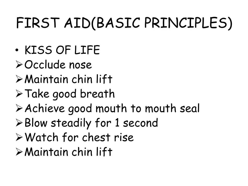 first aid basic principles 14