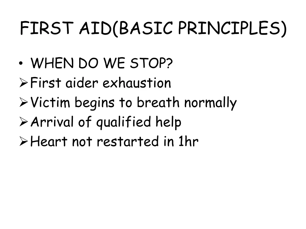 first aid basic principles 16