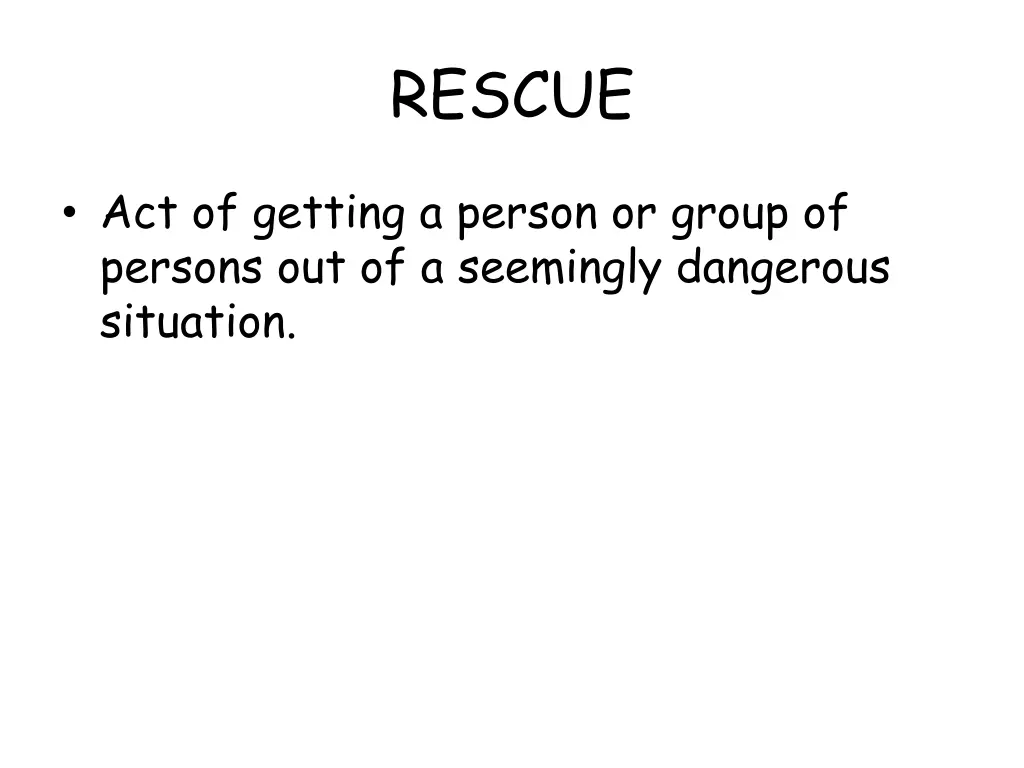 rescue