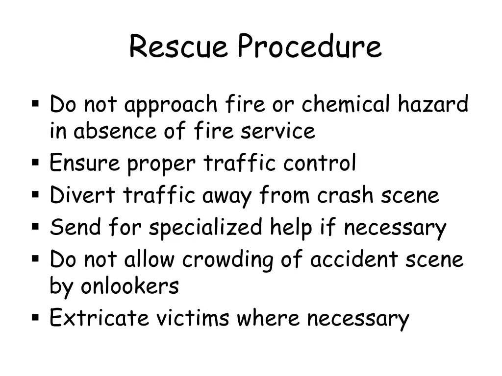 rescue procedure 2