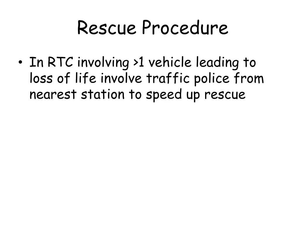 rescue procedure 4