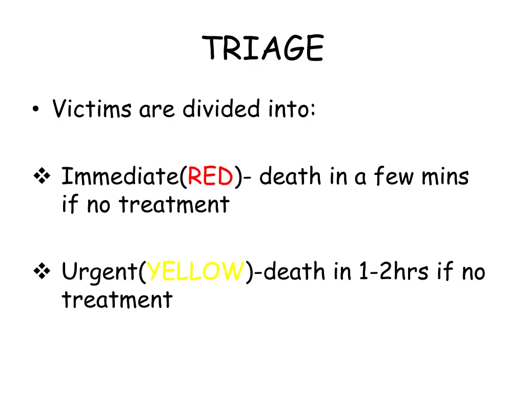 triage 1