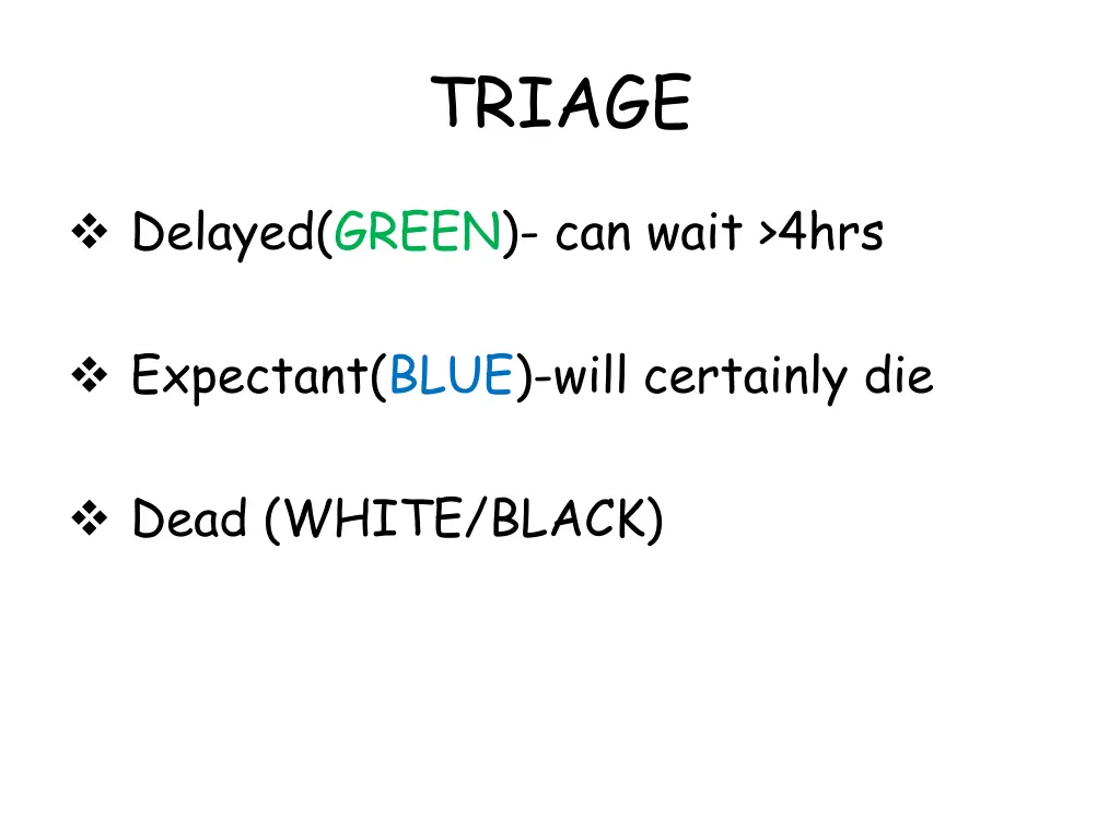 triage 2