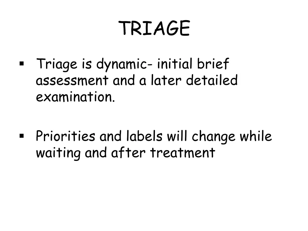 triage 3